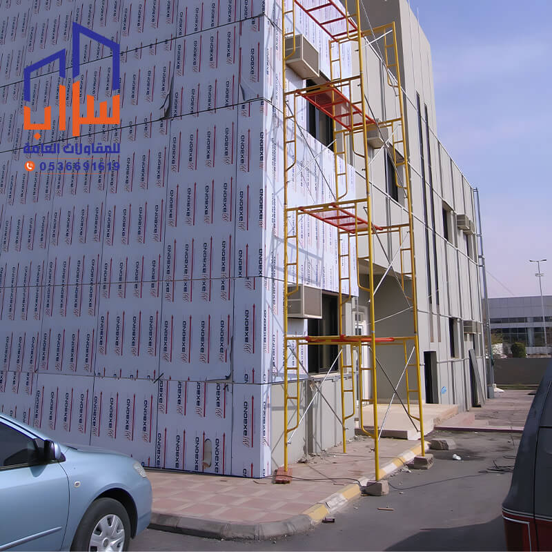 واجهات كلادينج الرياض مؤسسة مظلات وسواتر سراب