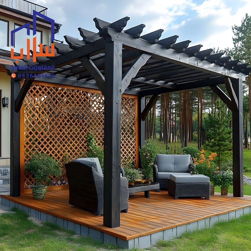 تركيب برجولات الرياض مؤسسة مظلات وسواتر سراب