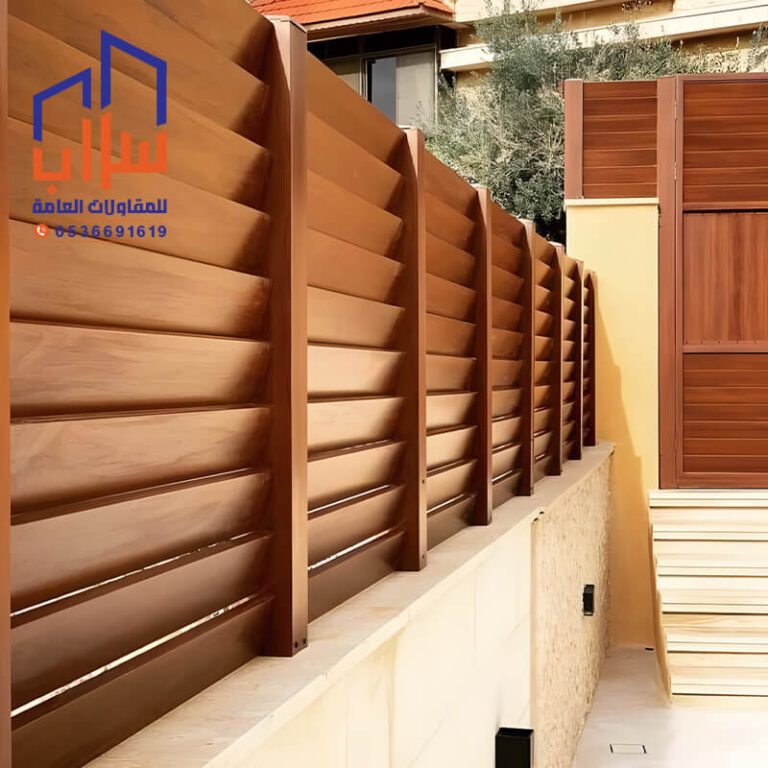 سواتر خشبية مؤسسة مظلات وسواتر سراب