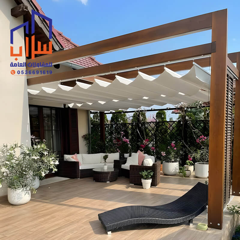 مظلات سحب يدوي مؤسسة مظلات وسواتر سراب