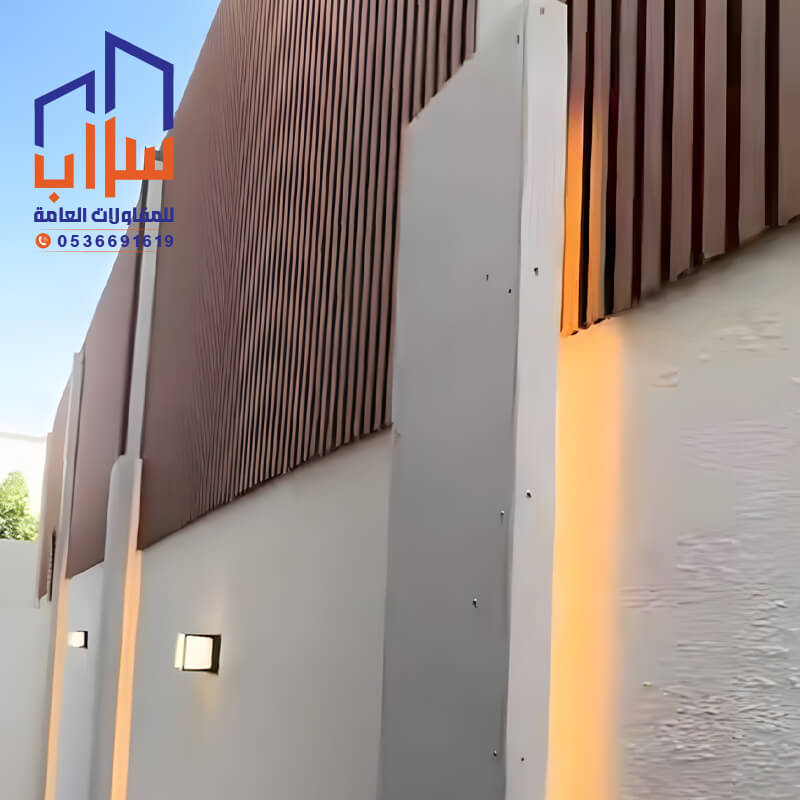 تركيب ساتر بديل الخشب مؤسسة مظلات وسواتر سراب